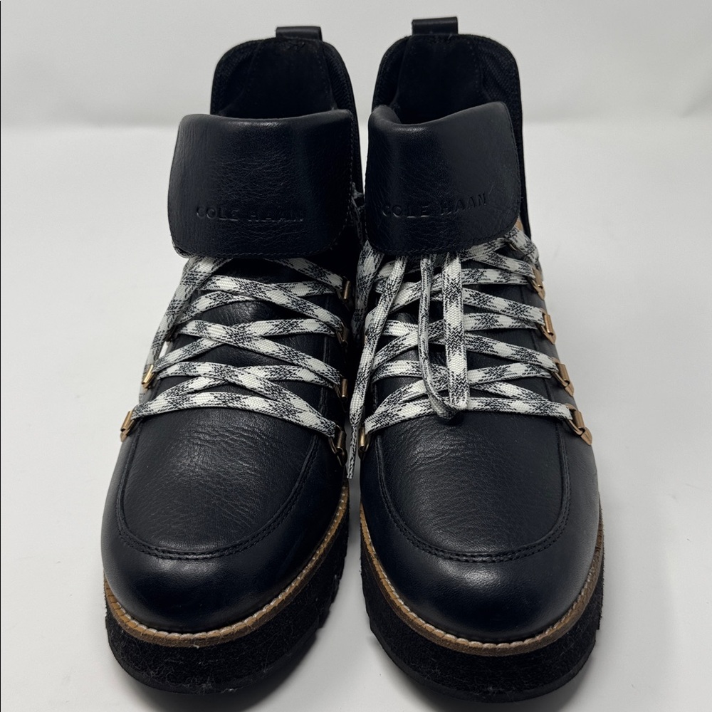 Cole Haan Black and White Ankle Boots ~ size 9
